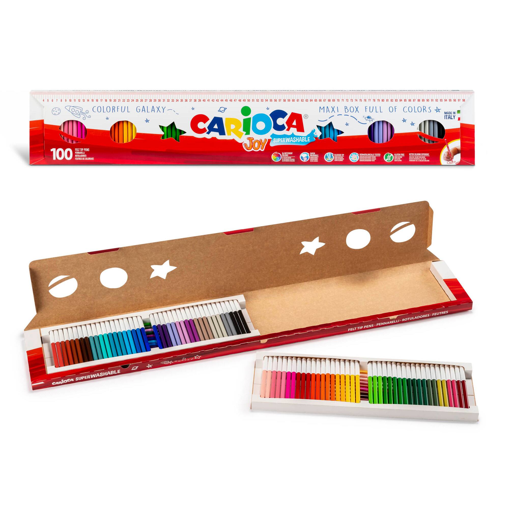 CARIOCA® 2.8mm Joy Fine Felt Tip Washable Pen Set